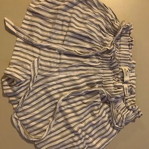 Hollister Womens Size Small Gray Cotton Drawstring Shorts Ultra High Rise